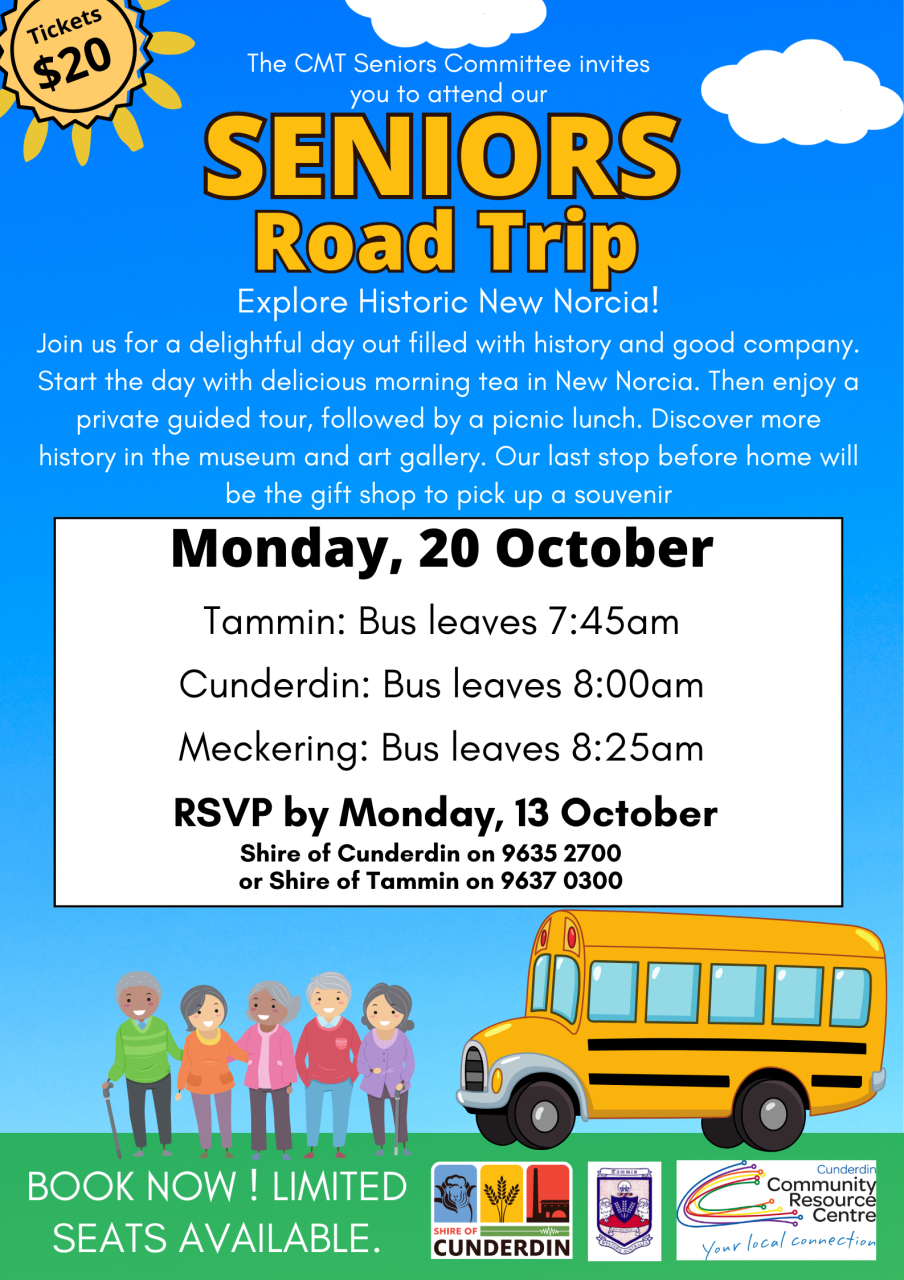 Seniors Bus Trip - New Norcia
