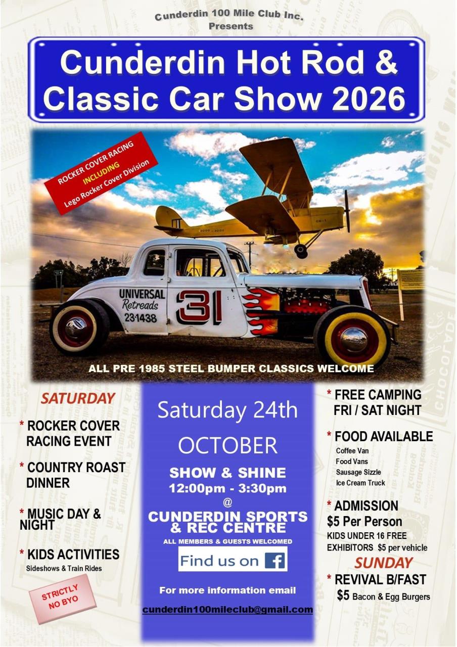 Cunderdin Hot Rod & Classic Car Show 2026
