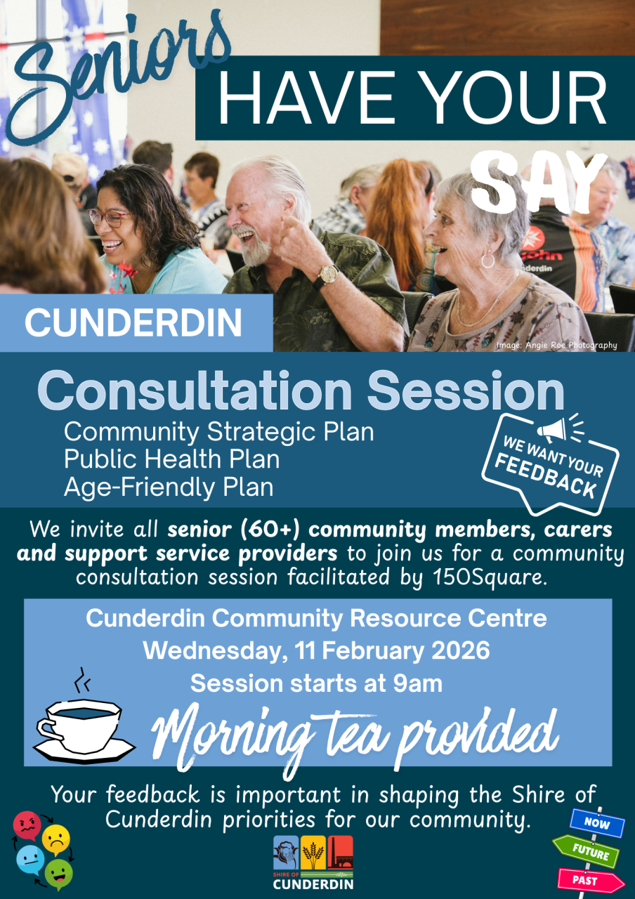 Community Consultation Session - Cunderdin (Seniors, carers and service
