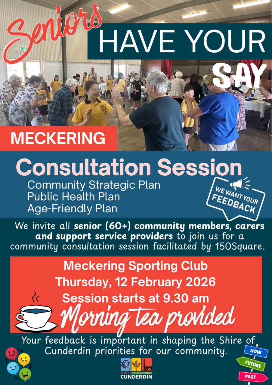 Community Consultation Session - Meckering (Seniors, carers and service