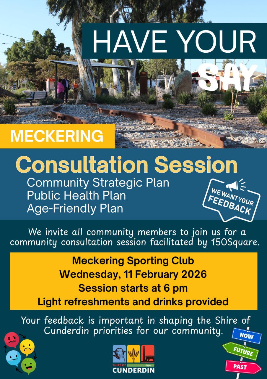 Community Consultation Session - Meckering