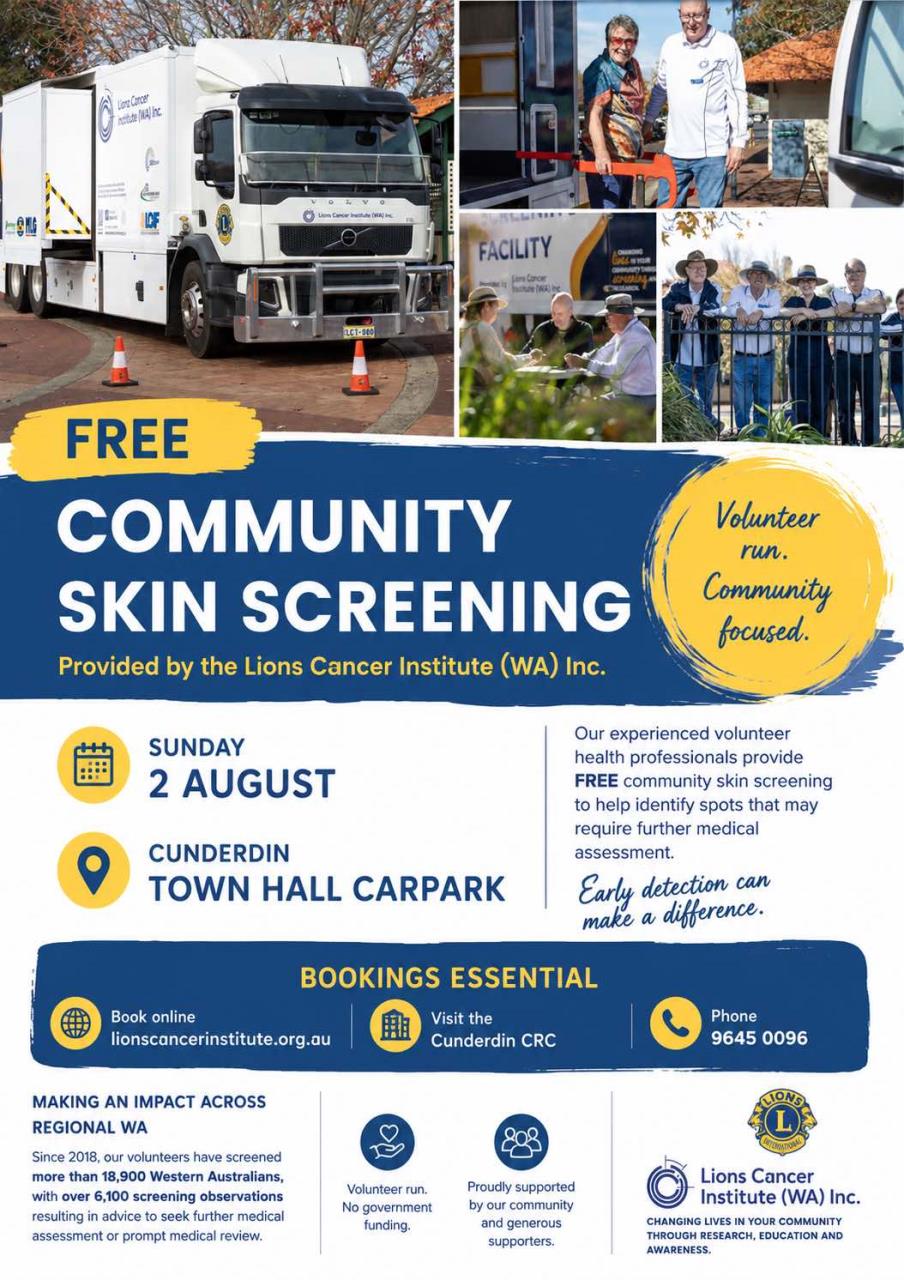 Community Skin Screening - Cunderdin