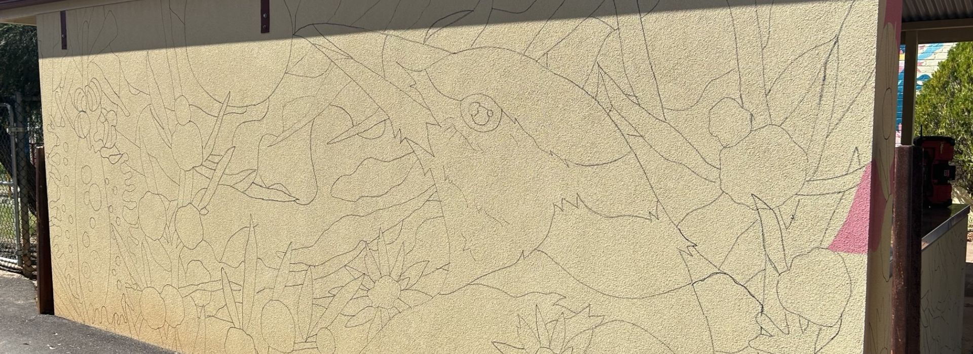 Picture: Kiosk Mural - Outline