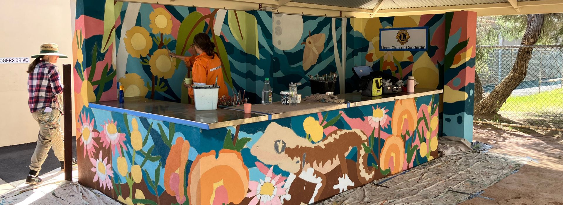 Picture: Kiosk Mural - Progress